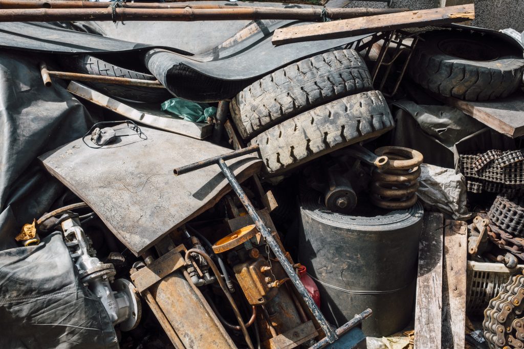 scrap car recycling.